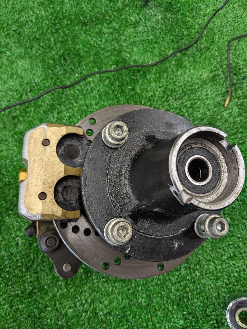 ラ*タ様 ホンダ モンキー中古 タケガワ Fディスク キャリパー Rサス青 Bマ