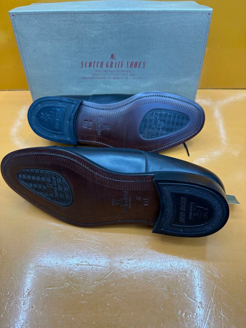 ヒロカワ製靴　黒　ビジネスシューズ25.5EEE