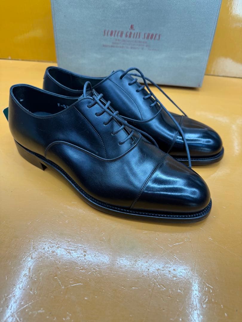 ヒロカワ製靴　黒　ビジネスシューズ25.5EEE