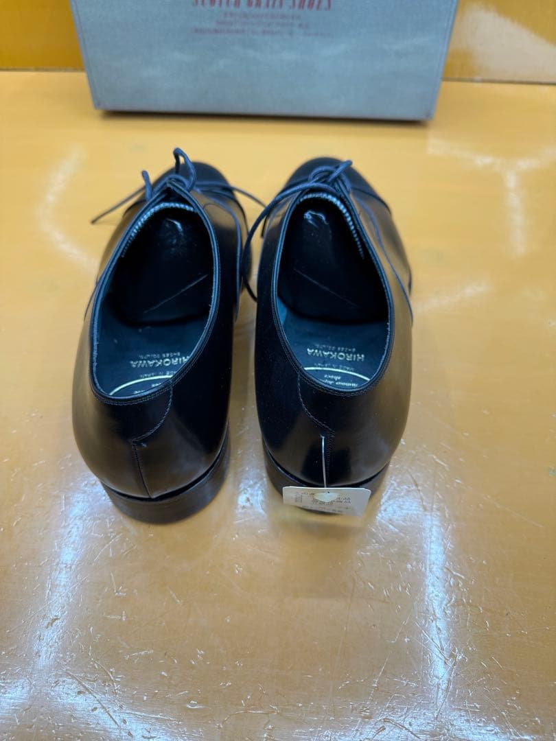 ヒロカワ製靴　黒　ビジネスシューズ25.5EEE