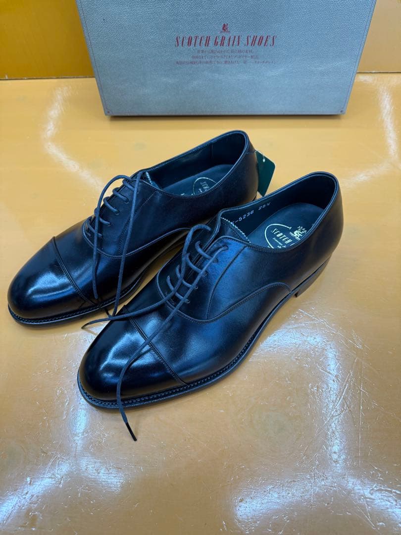 ヒロカワ製靴　黒　ビジネスシューズ25.5EEE