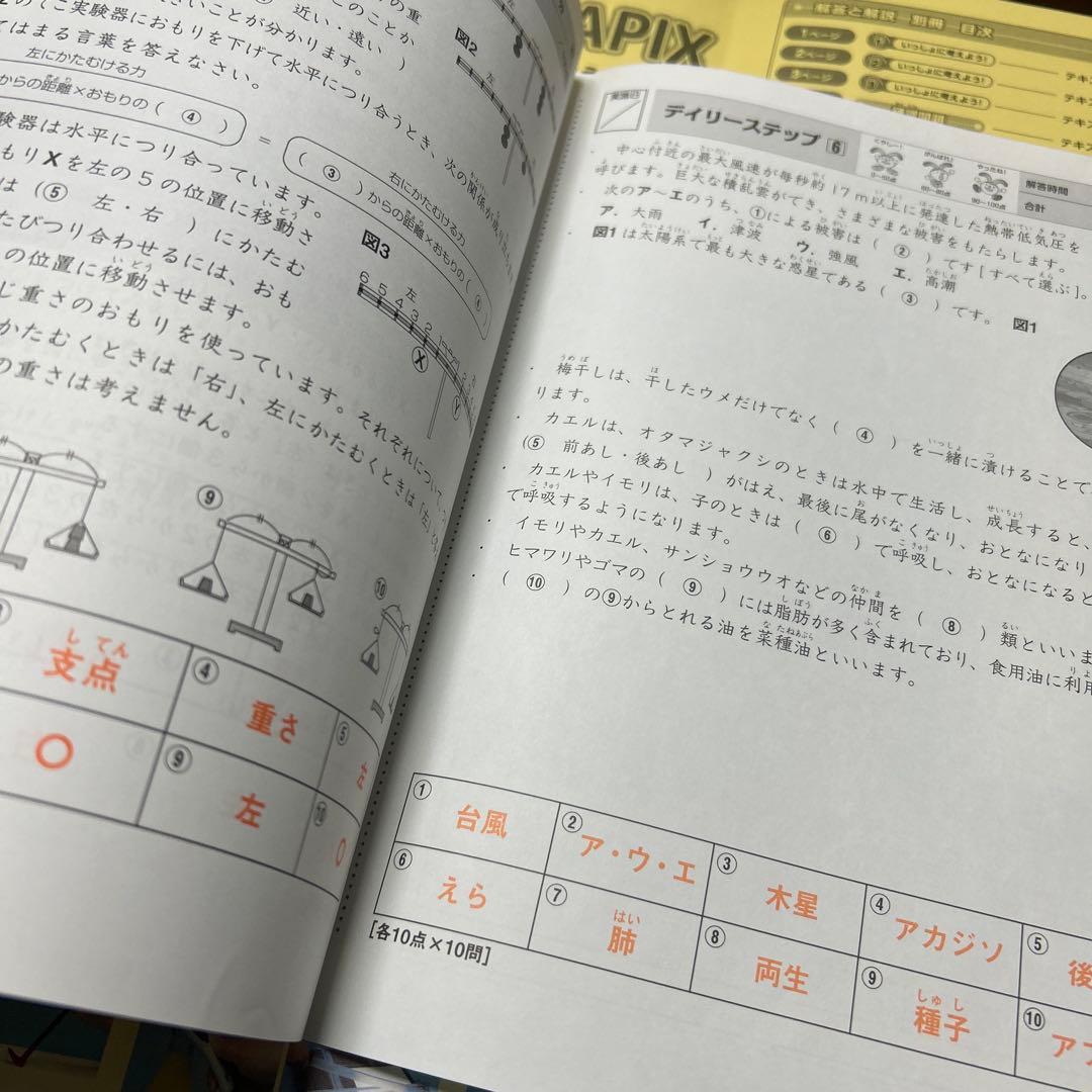 ㉑ A B サピックス　SAPIX 4年　理科　夏期講習　サマーサピックス