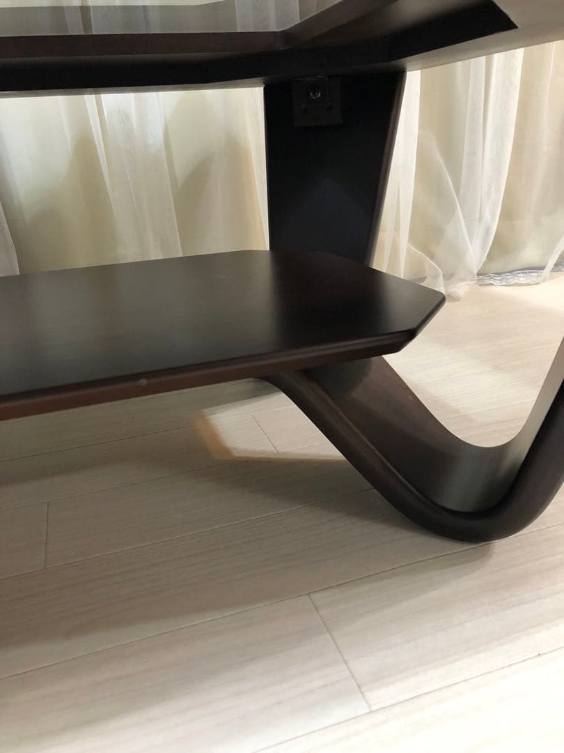 FUJI　FURNITURE デザイン木製曲がり木センターテーブル