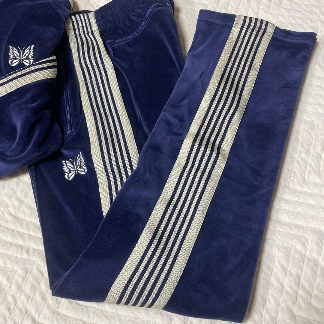 新品　Needls ベロアパーカーS トラックパンツ narrow XS セット