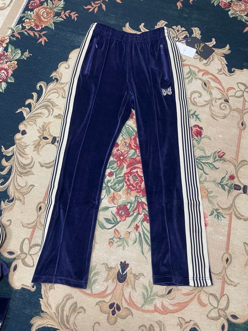 新品　Needls ベロアパーカーS トラックパンツ narrow XS セット