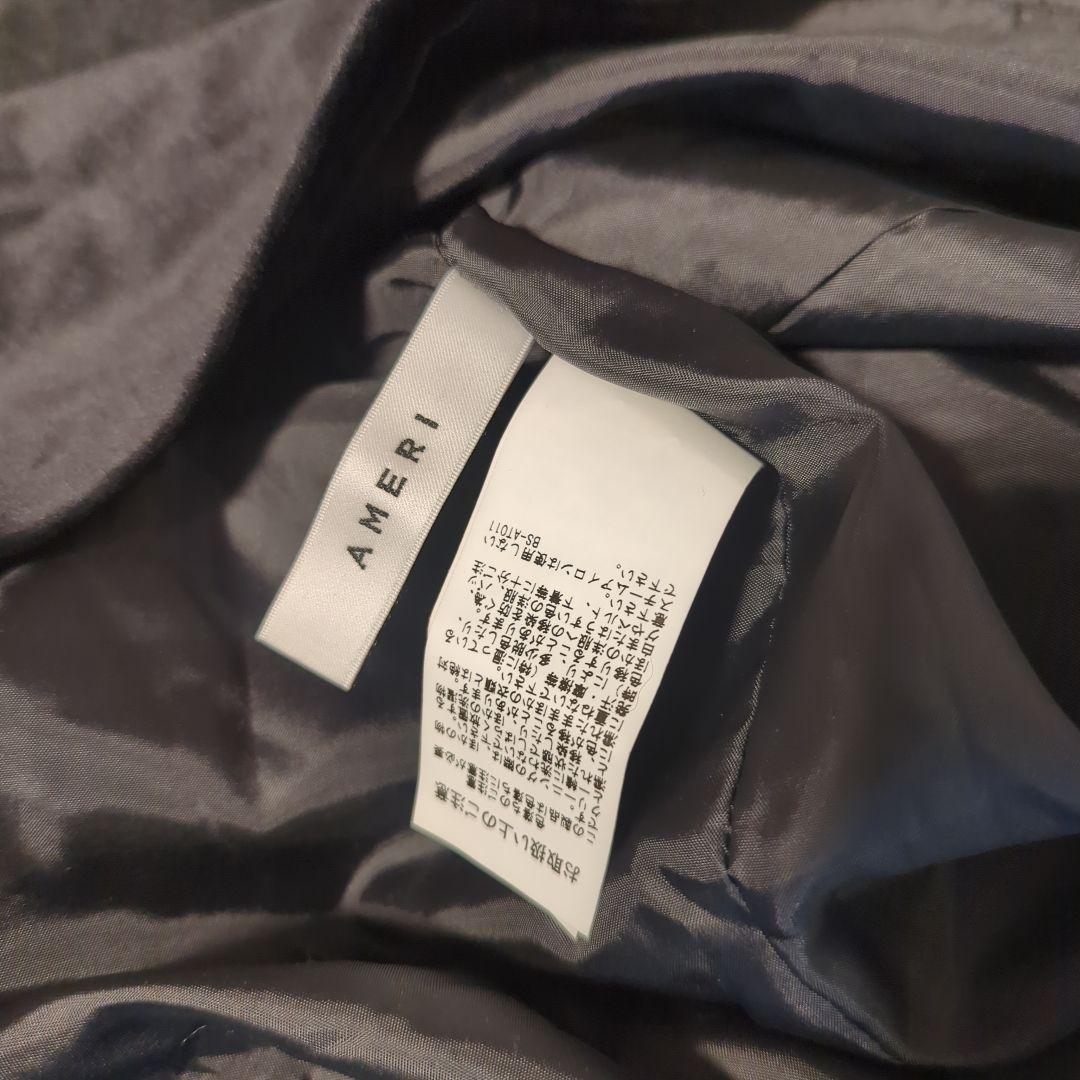 Ameri　SOUFFLE SLEEVE VELOUR DRESS