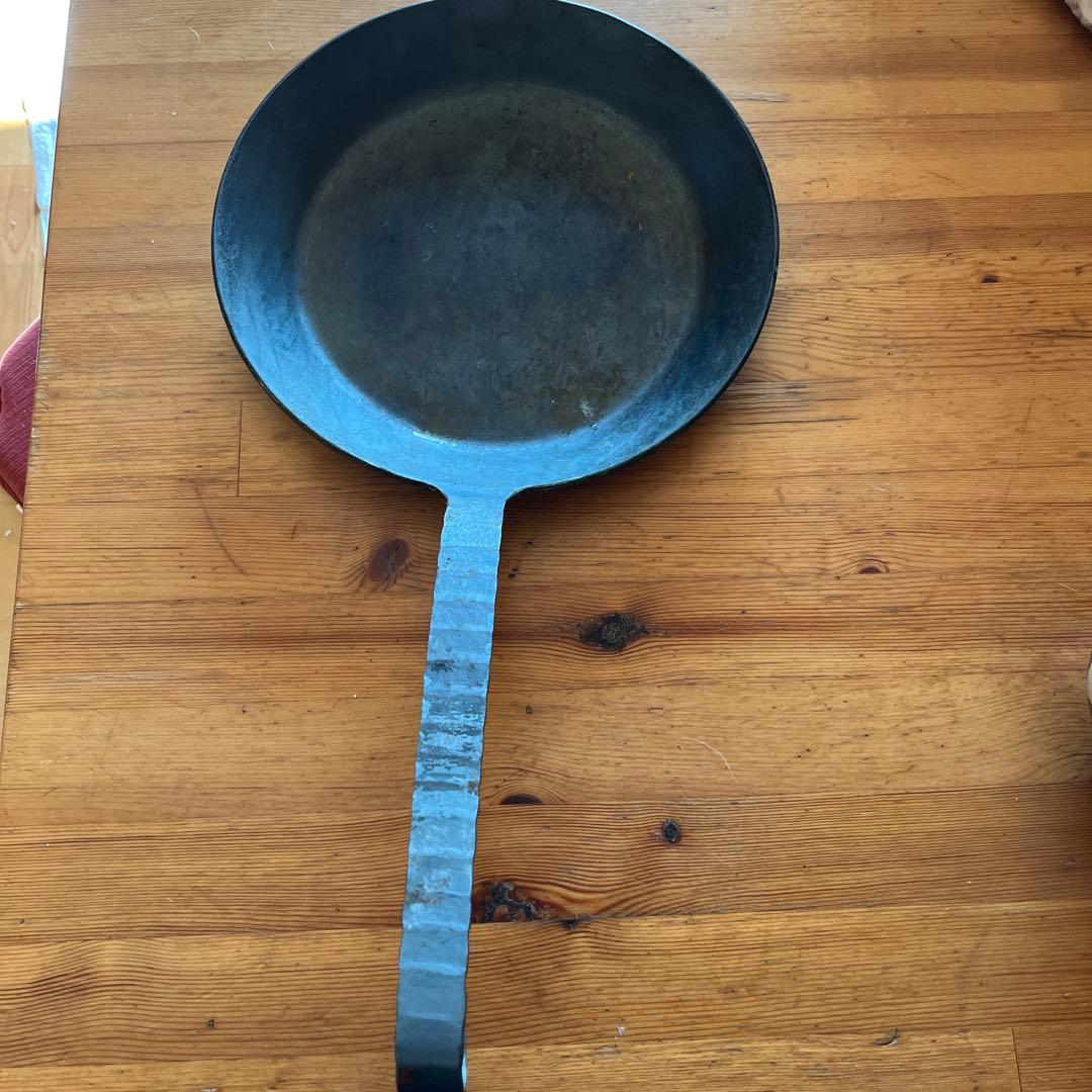 ゆっぴー ターク鉄製フライパン 約28センチストレートハンドル