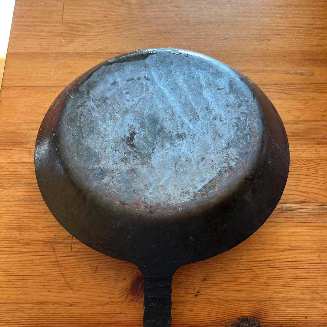 ゆっぴー ターク鉄製フライパン 約28センチストレートハンドル