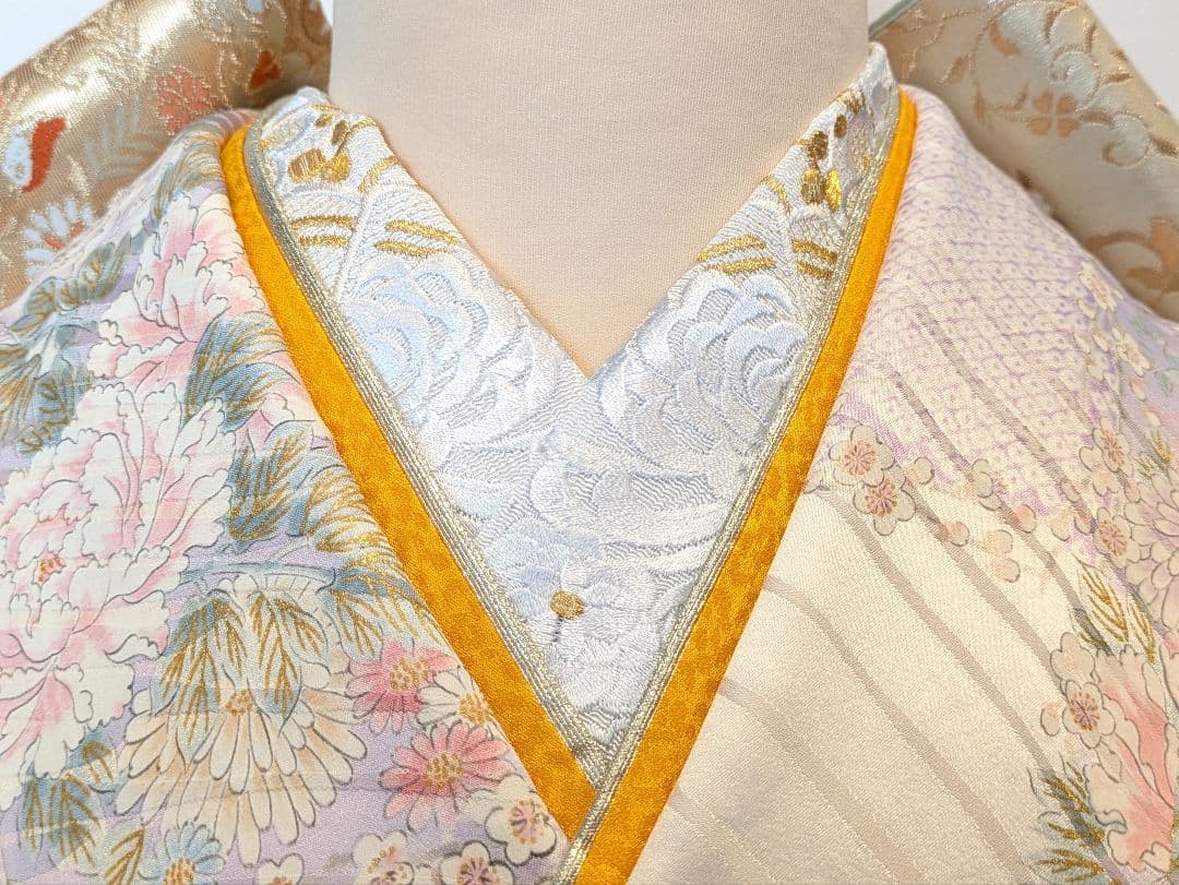 振袖フルセット 身丈161裄62 金彩 白系 逸品 成人式