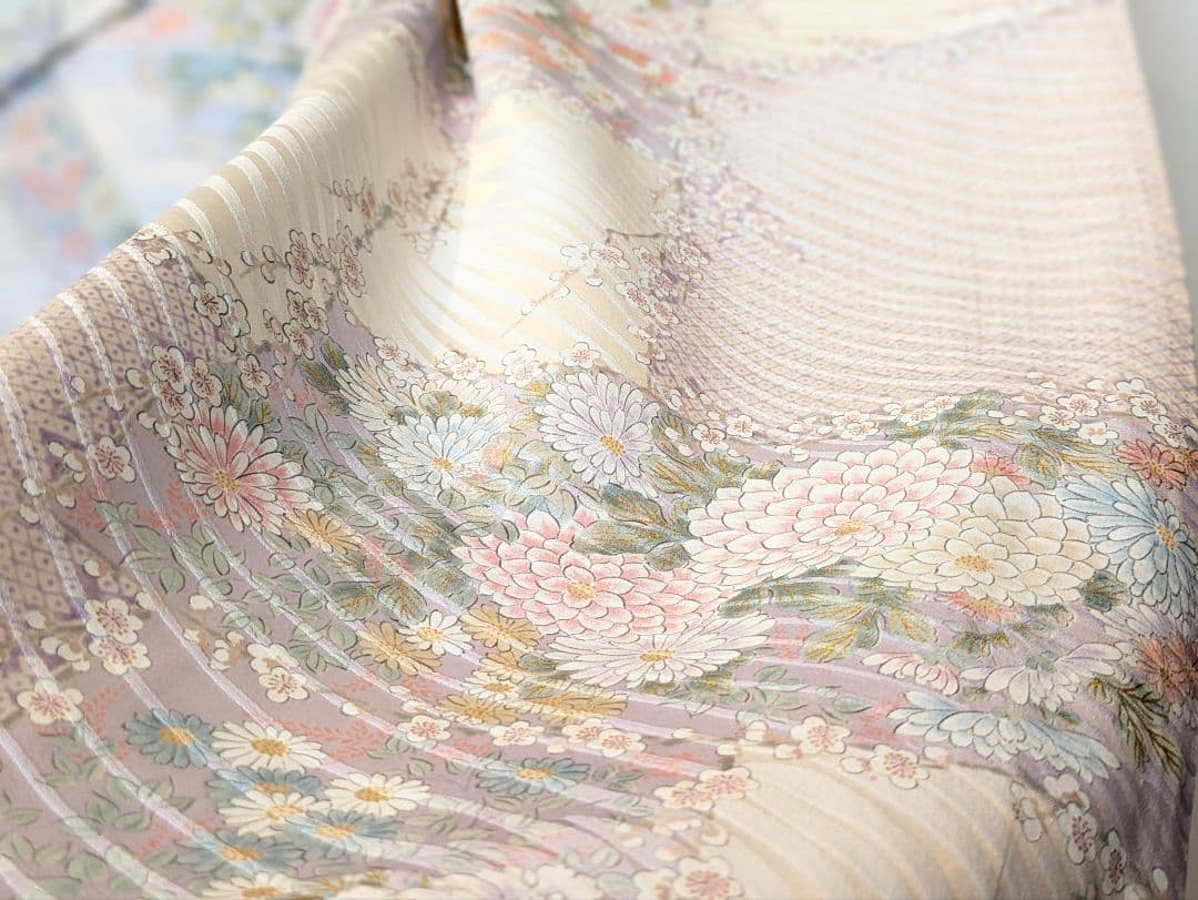 振袖フルセット 身丈161裄62 金彩 白系 逸品 成人式