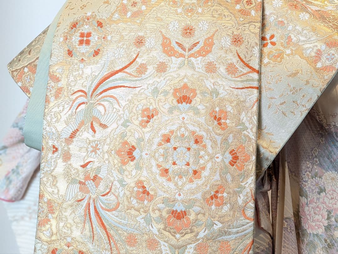 振袖フルセット 身丈161裄62 金彩 白系 逸品 成人式