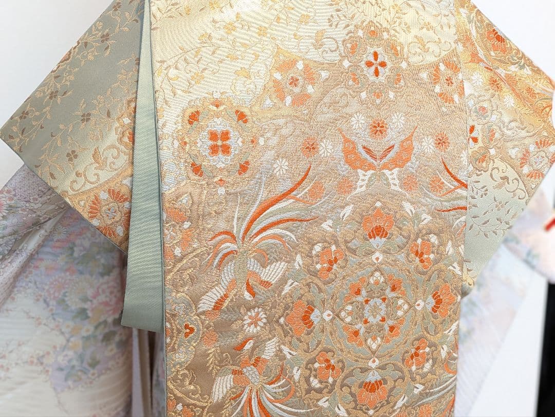 振袖フルセット 身丈161裄62 金彩 白系 逸品 成人式