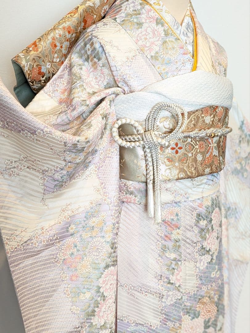 振袖フルセット 身丈161裄62 金彩 白系 逸品 成人式