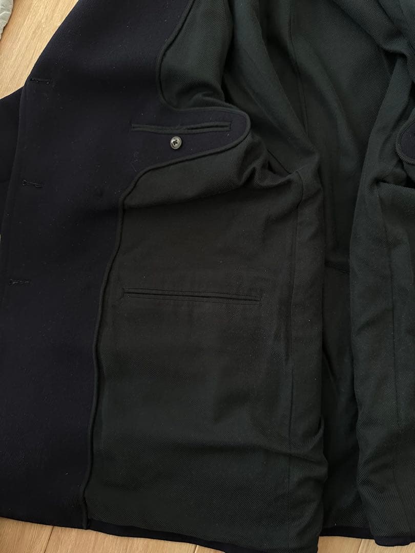 COMOLI キャバリーメルトン　ダブルブレステッド コート　size1