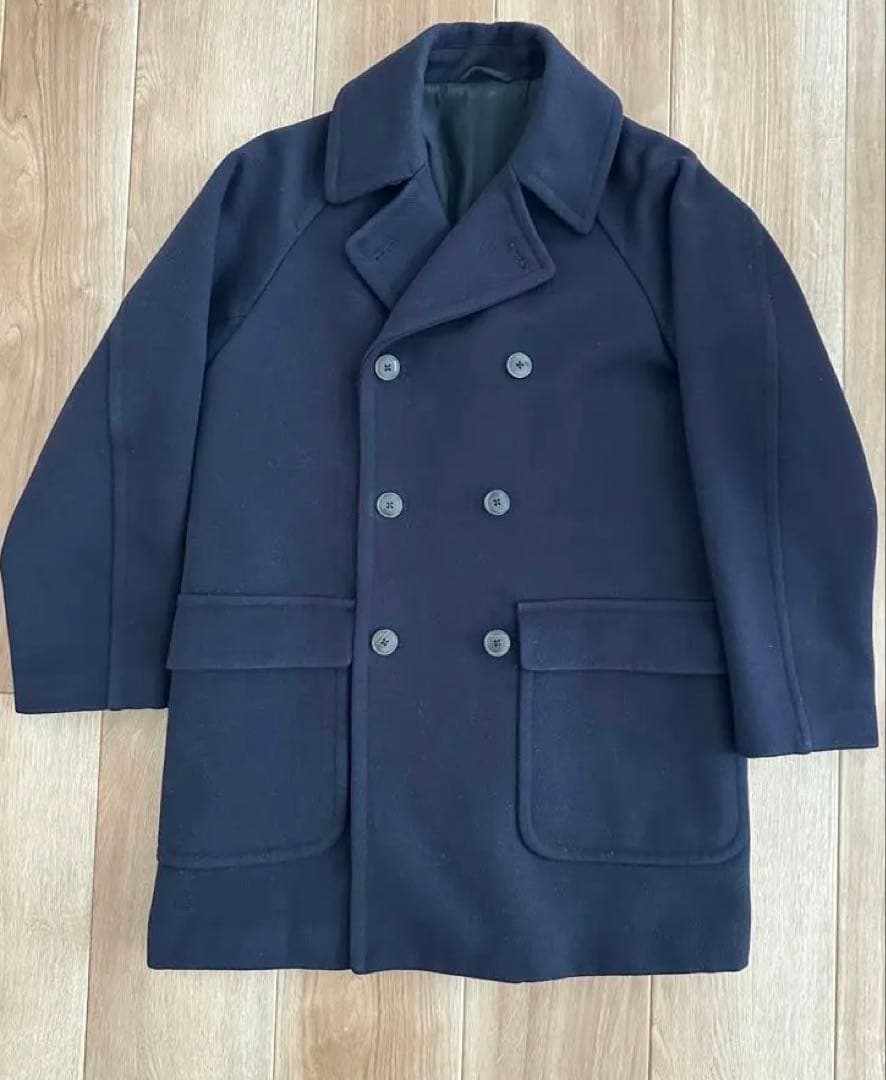 COMOLI キャバリーメルトン　ダブルブレステッド コート　size1