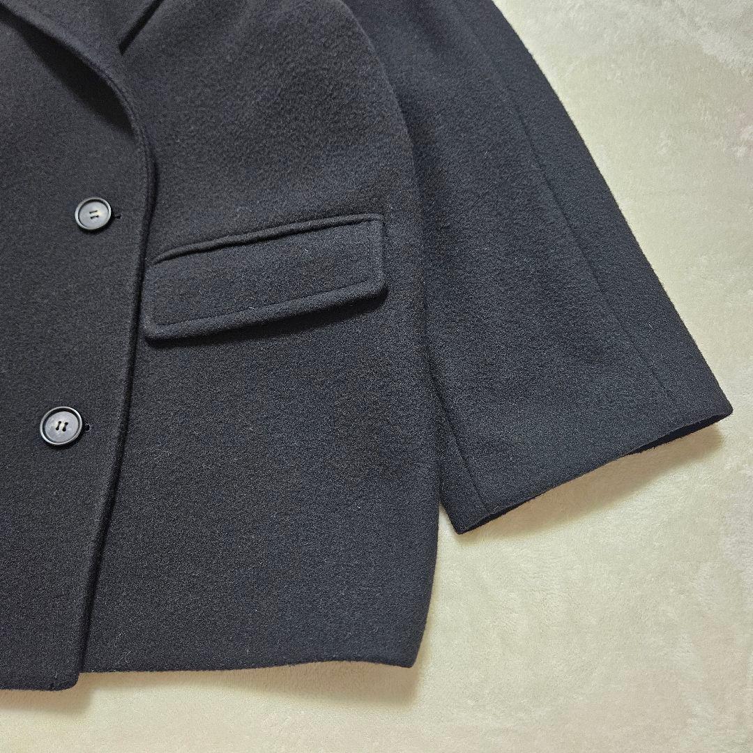 ジャーナルスタンダードレリューム　尾州ウールピーコート38黒