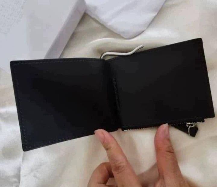 レザー マネークリップ メゾンマルジェラ mm6 二つ折り財布 ウォレット