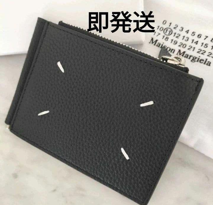レザー マネークリップ メゾンマルジェラ mm6 二つ折り財布 ウォレット