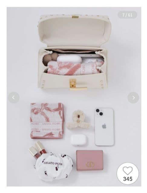 セルフォード　リュタンビジュースタッズポシェット　ピンク