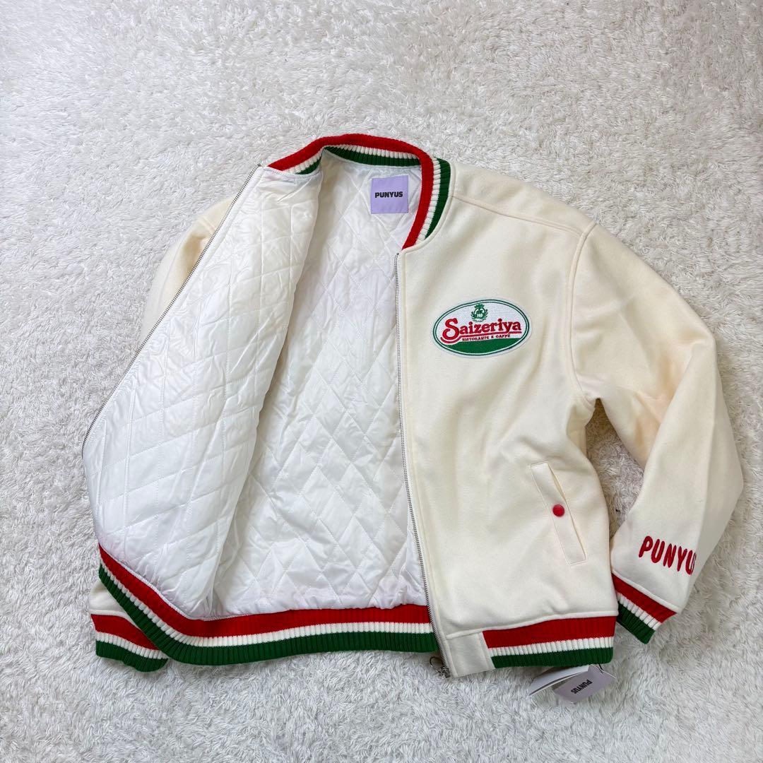 【即完売品 タグ付】PUNYUS サイゼリヤ ブルゾン 白 渡辺直美 3 4L