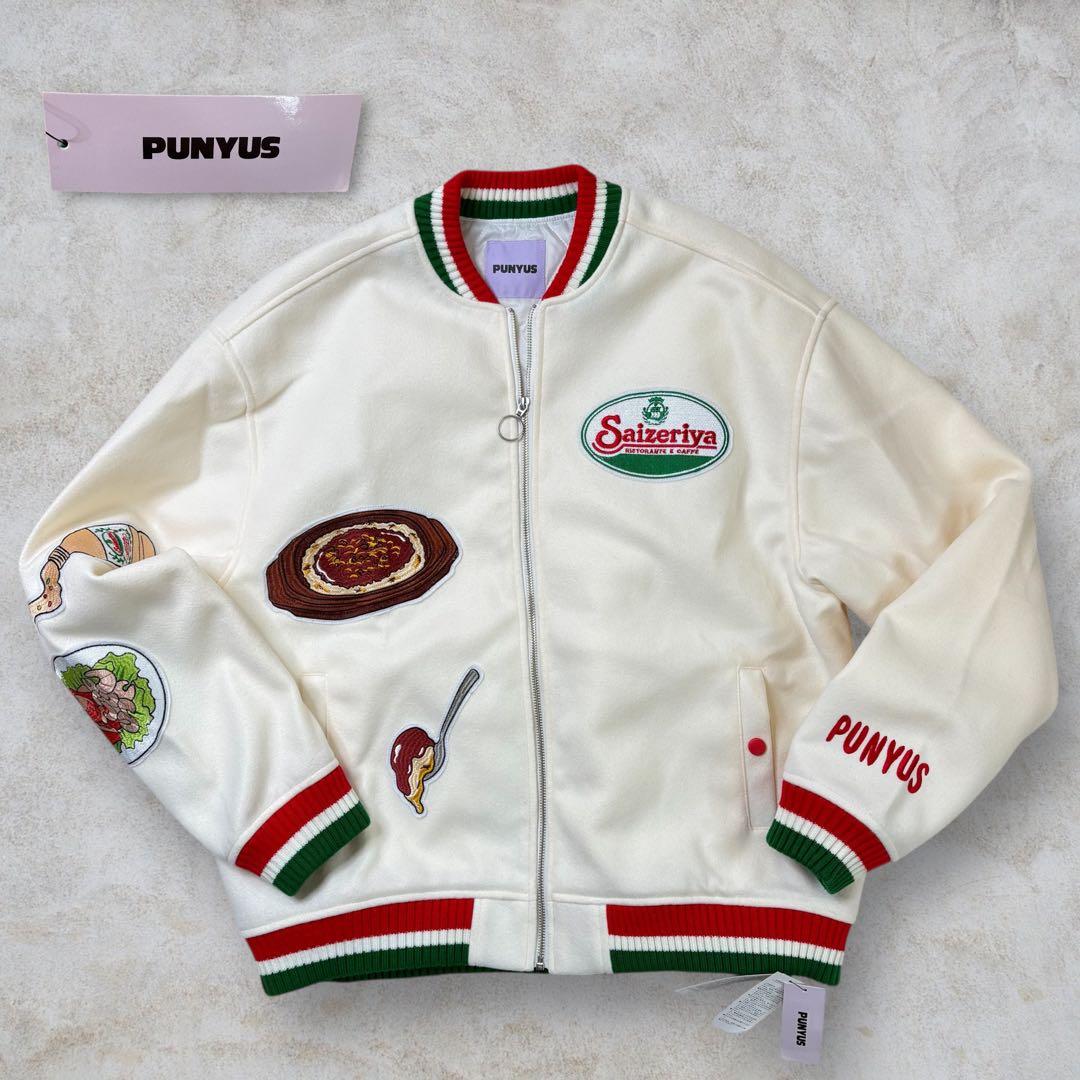 【即完売品 タグ付】PUNYUS サイゼリヤ ブルゾン 白 渡辺直美 3 4L