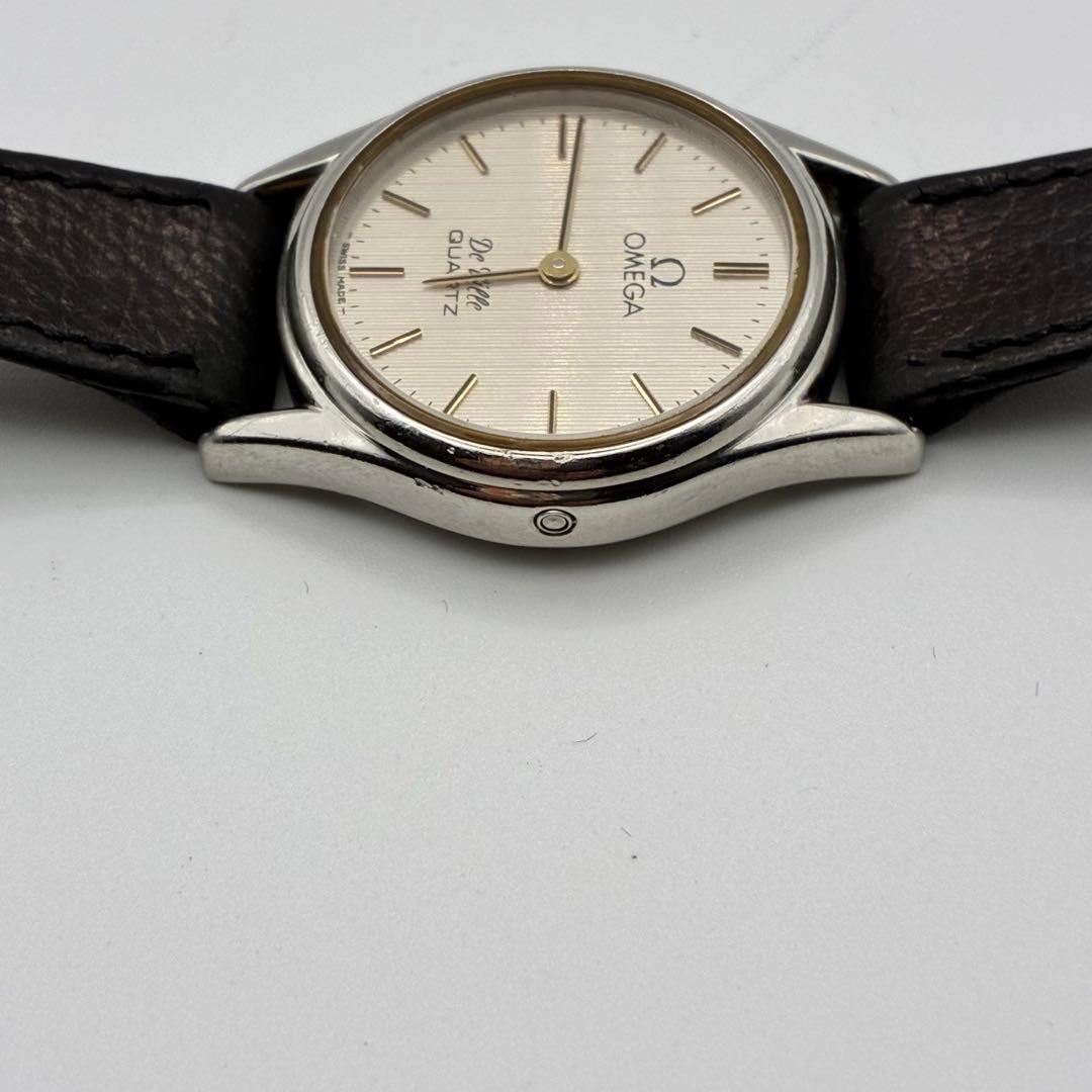 OMEGA オメガ　腕時計　デビル　稼動品　プッシュ式　黒　シルバー　1365