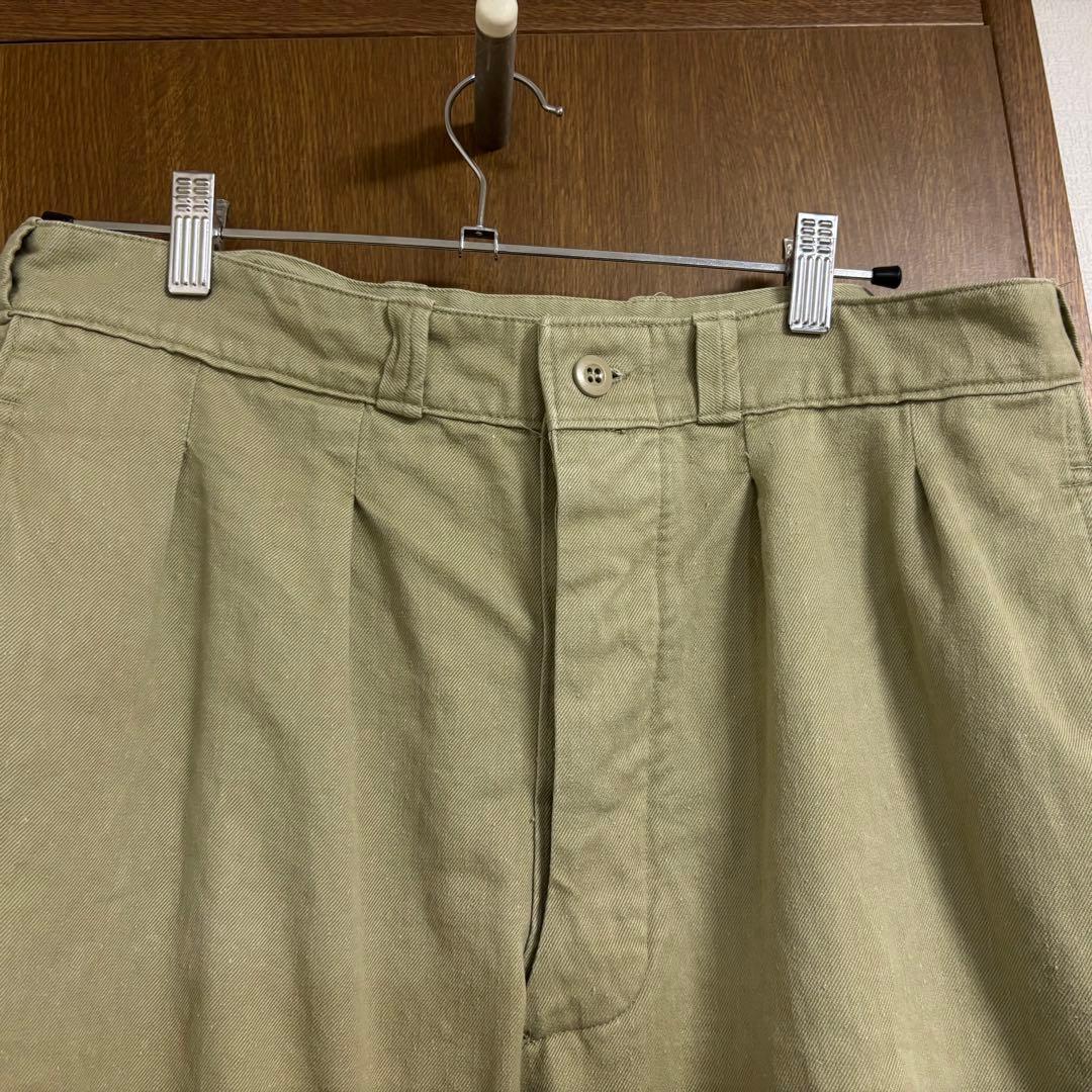 【ビンテージ】フランス軍 french army M52 パンツ チノ　実物