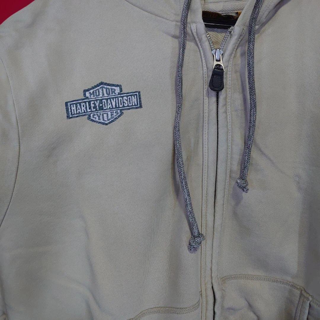 HARLEY DAVIDSON（ハーレーダビッドソン）パーカー　Ｌ　ベージュ