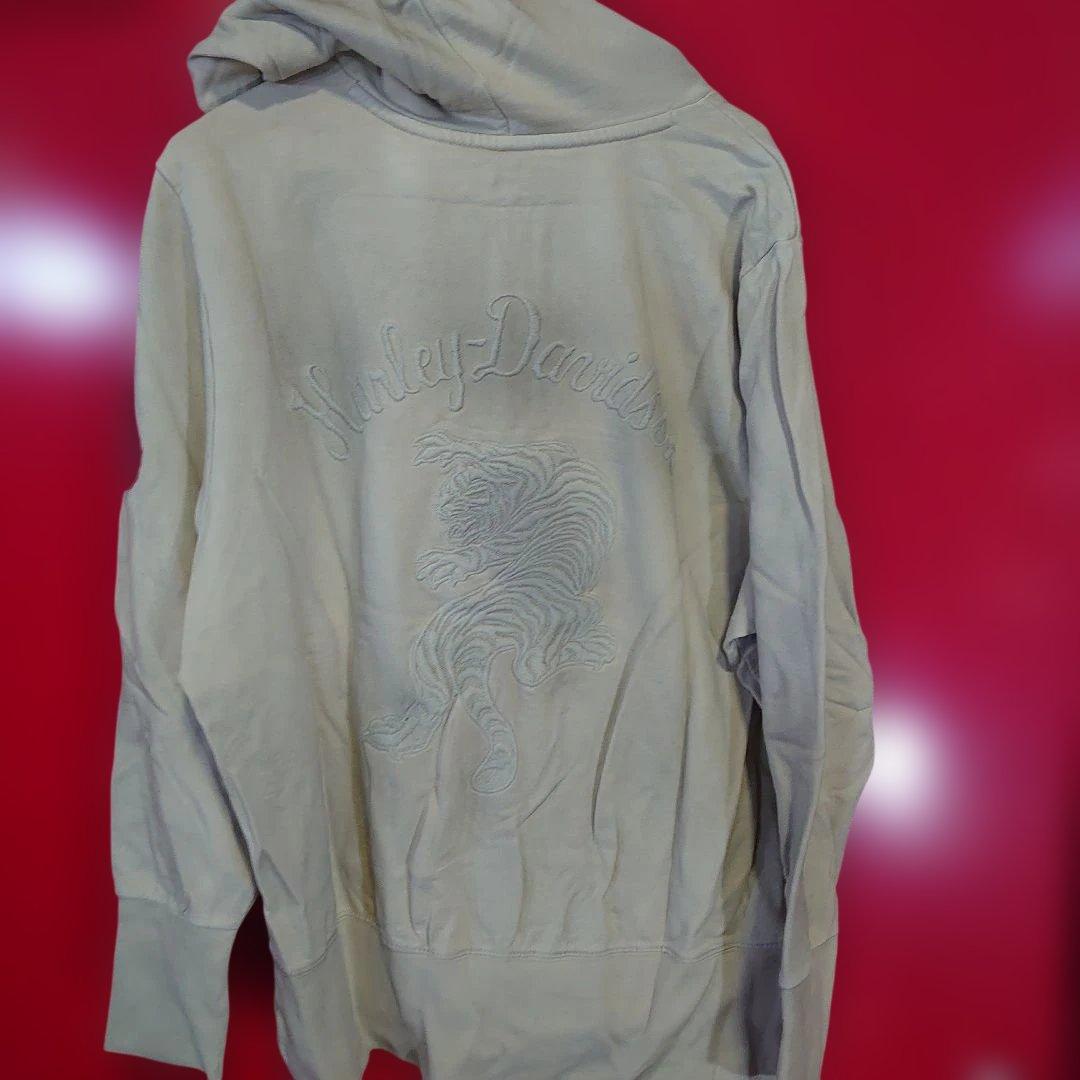 HARLEY DAVIDSON（ハーレーダビッドソン）パーカー　Ｌ　ベージュ