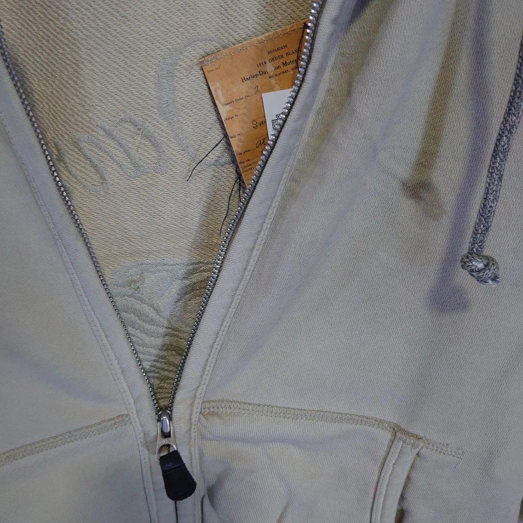 HARLEY DAVIDSON（ハーレーダビッドソン）パーカー　Ｌ　ベージュ