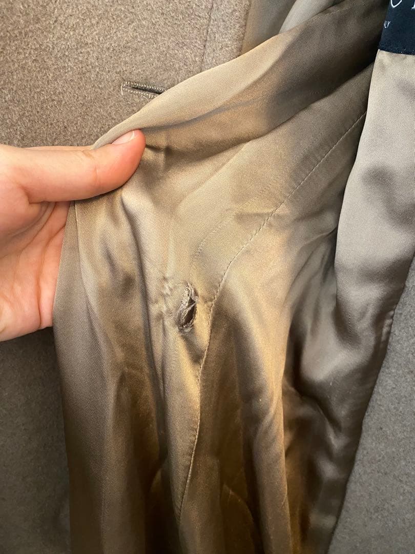 GUCCI ウール ピーコート ベージュ