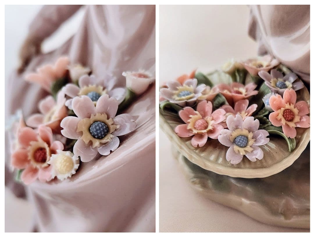 userリヤドロ【美品】フィギュリン《花のバスケット》5027〘希少廃盤〙