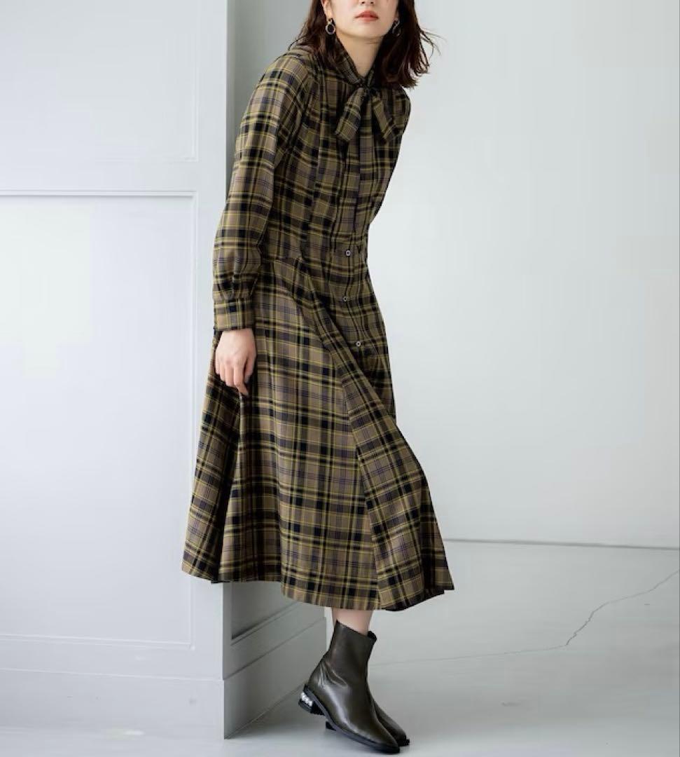 大きいサイズ＊組曲 附属リボンアレンジ Ａライン ワンピース＊２３区ICB自由区