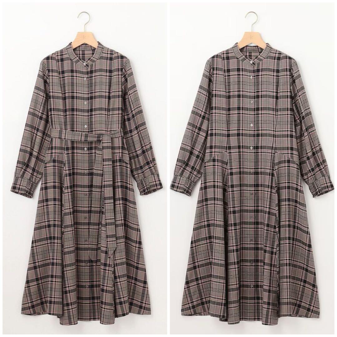 大きいサイズ＊組曲 附属リボンアレンジ Ａライン ワンピース＊２３区ICB自由区