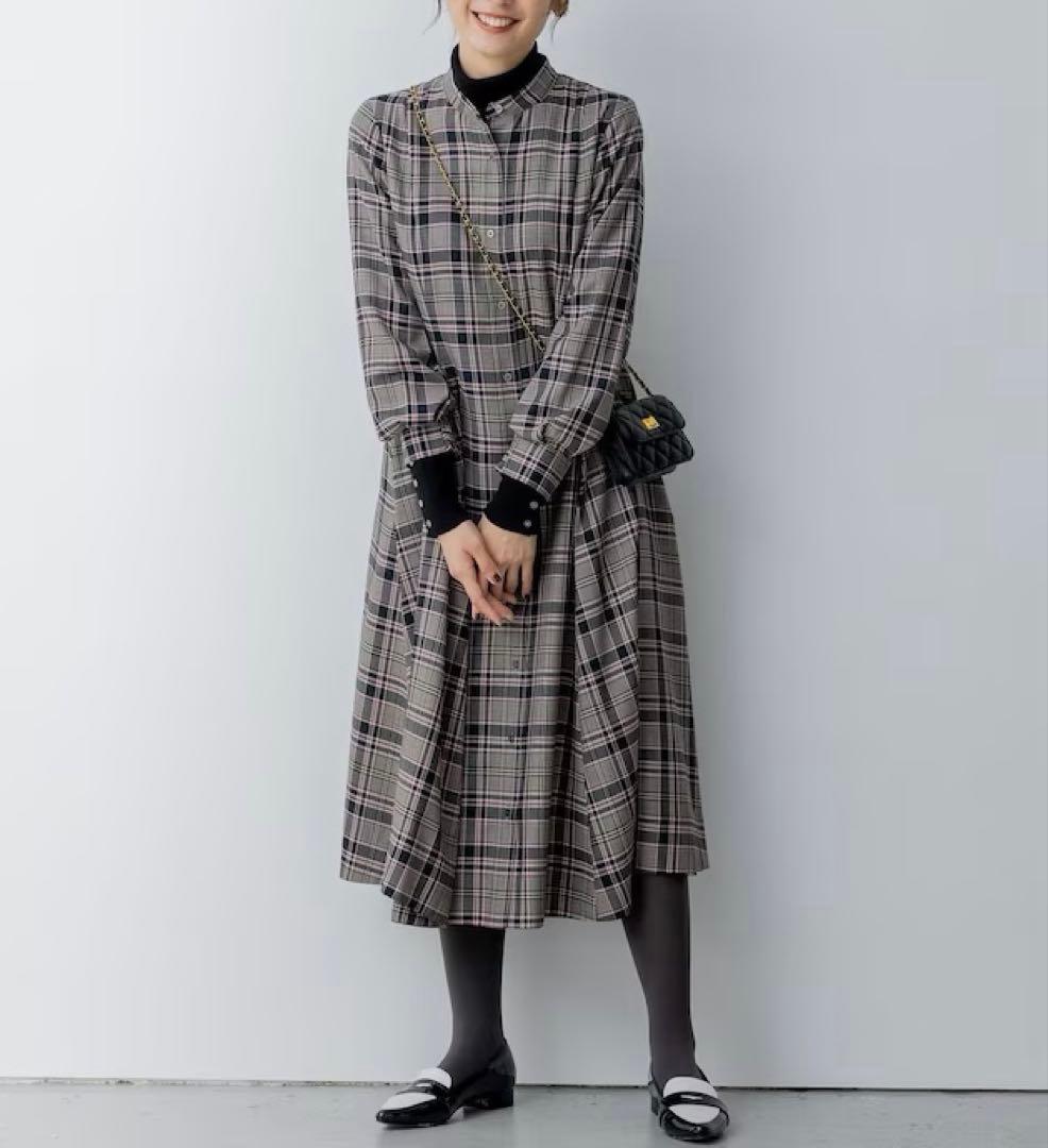 大きいサイズ＊組曲 附属リボンアレンジ Ａライン ワンピース＊２３区ICB自由区