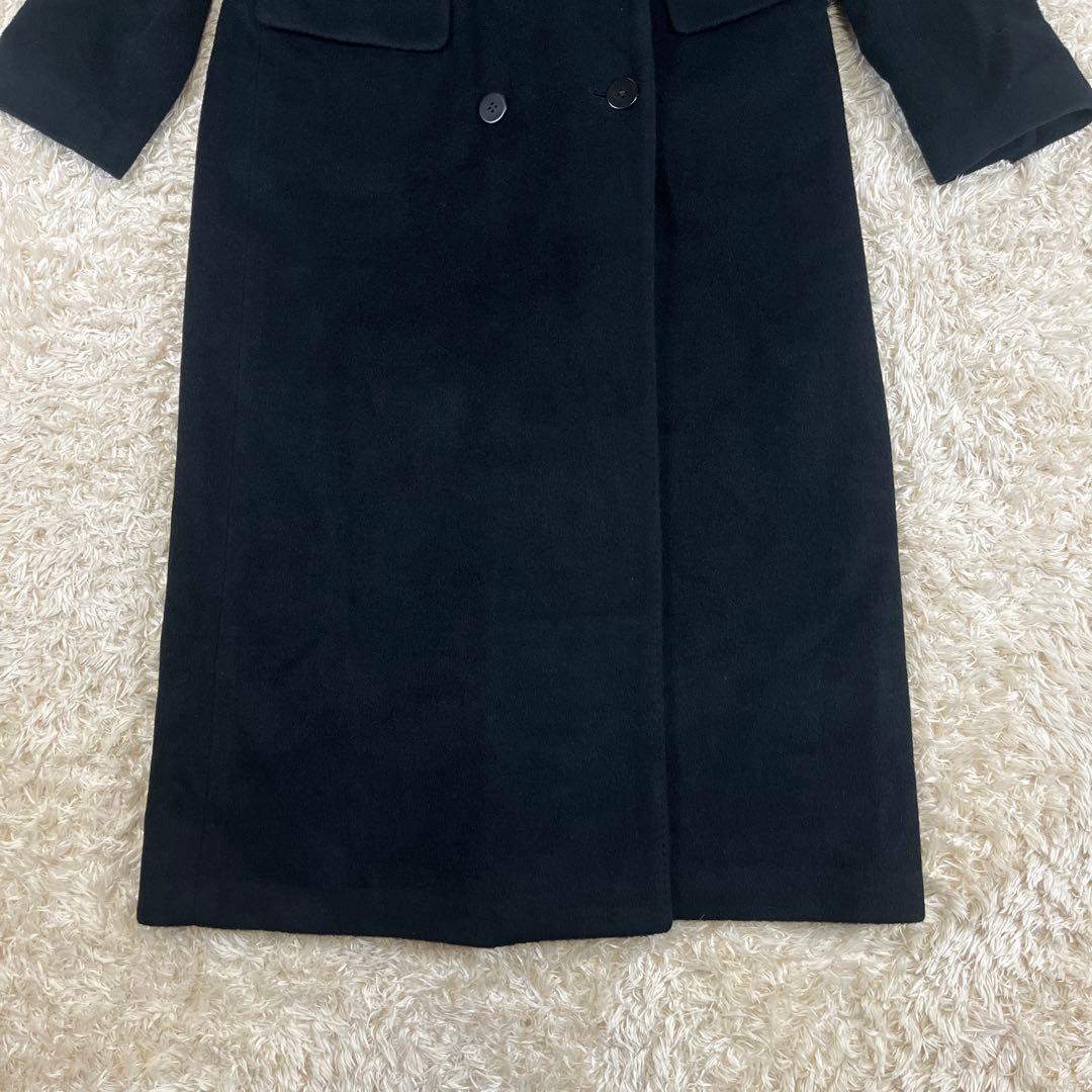 USA製 DONNA KARAN 厚手 ウール×アンゴラ ダブルチェスターコート