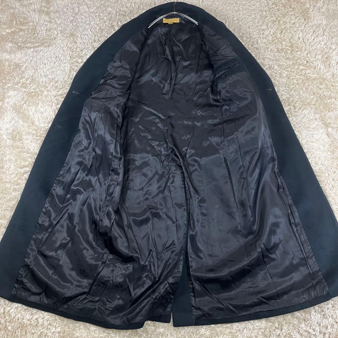 USA製 DONNA KARAN 厚手 ウール×アンゴラ ダブルチェスターコート