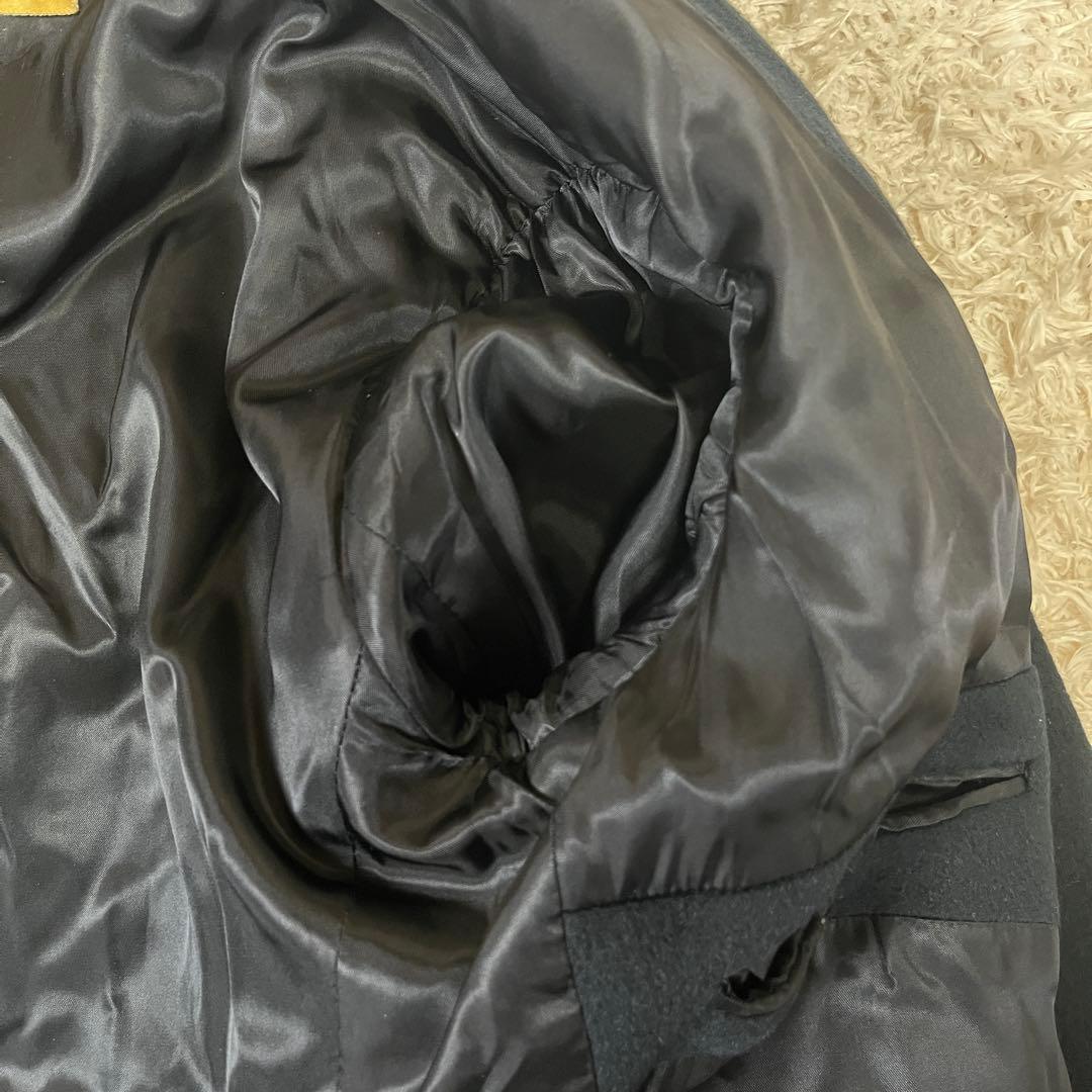 USA製 DONNA KARAN 厚手 ウール×アンゴラ ダブルチェスターコート