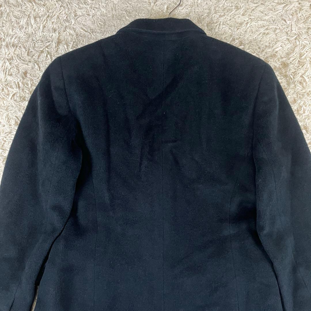 USA製 DONNA KARAN 厚手 ウール×アンゴラ ダブルチェスターコート
