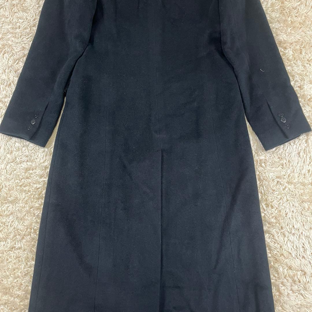 USA製 DONNA KARAN 厚手 ウール×アンゴラ ダブルチェスターコート