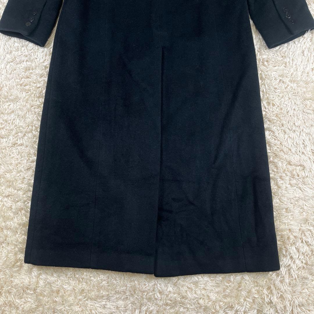 USA製 DONNA KARAN 厚手 ウール×アンゴラ ダブルチェスターコート