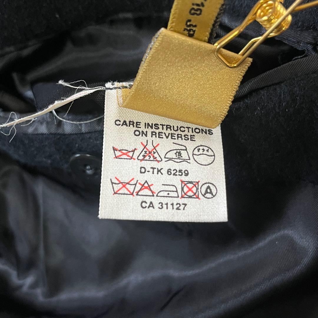 USA製 DONNA KARAN 厚手 ウール×アンゴラ ダブルチェスターコート