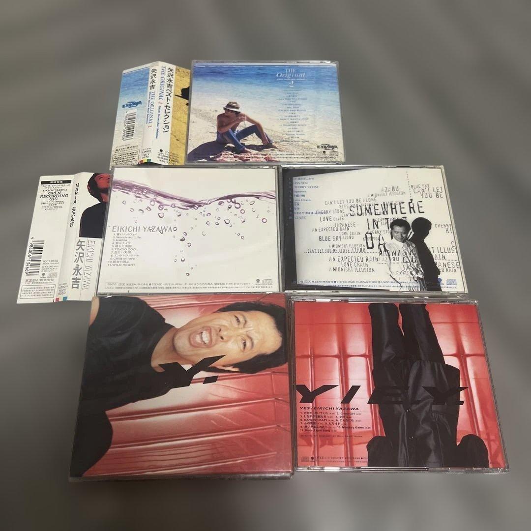 矢沢永吉　90年代CDライブアルバム7点＋Tシャツ