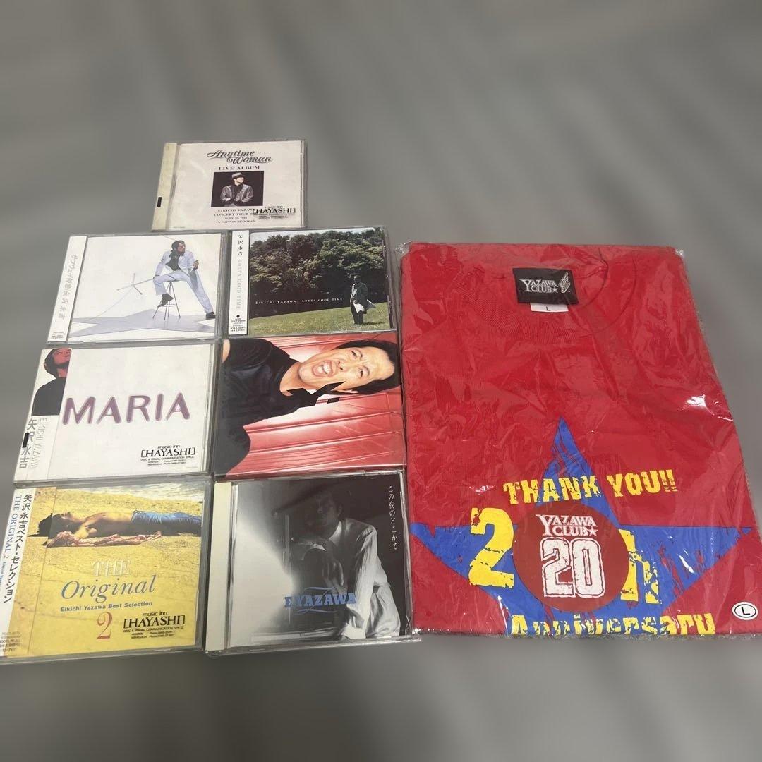 矢沢永吉　90年代CDライブアルバム7点＋Tシャツ