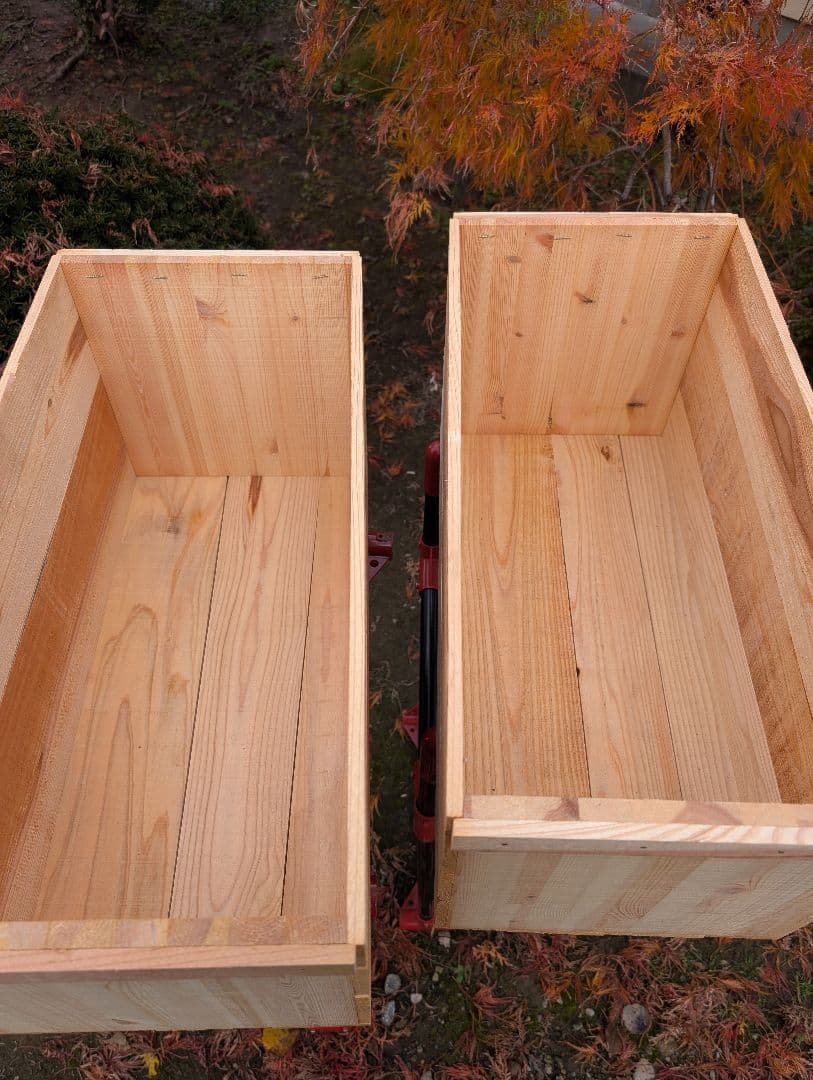 激安　りんご箱　フタ付2個　新品未使用　人気商品