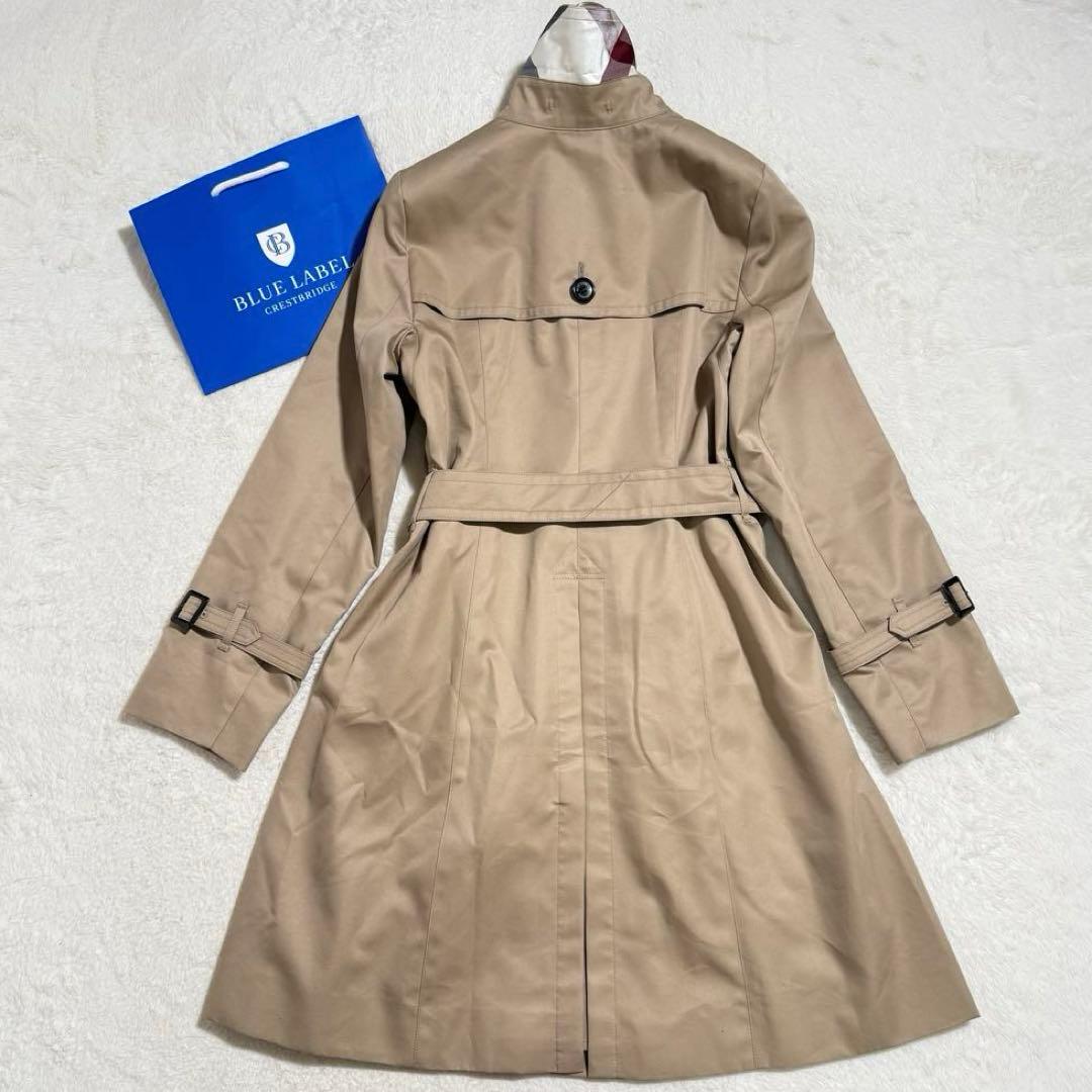 美品　ブルーレーベルクレストブリッジ たトレンチコート　ライナー付き 38