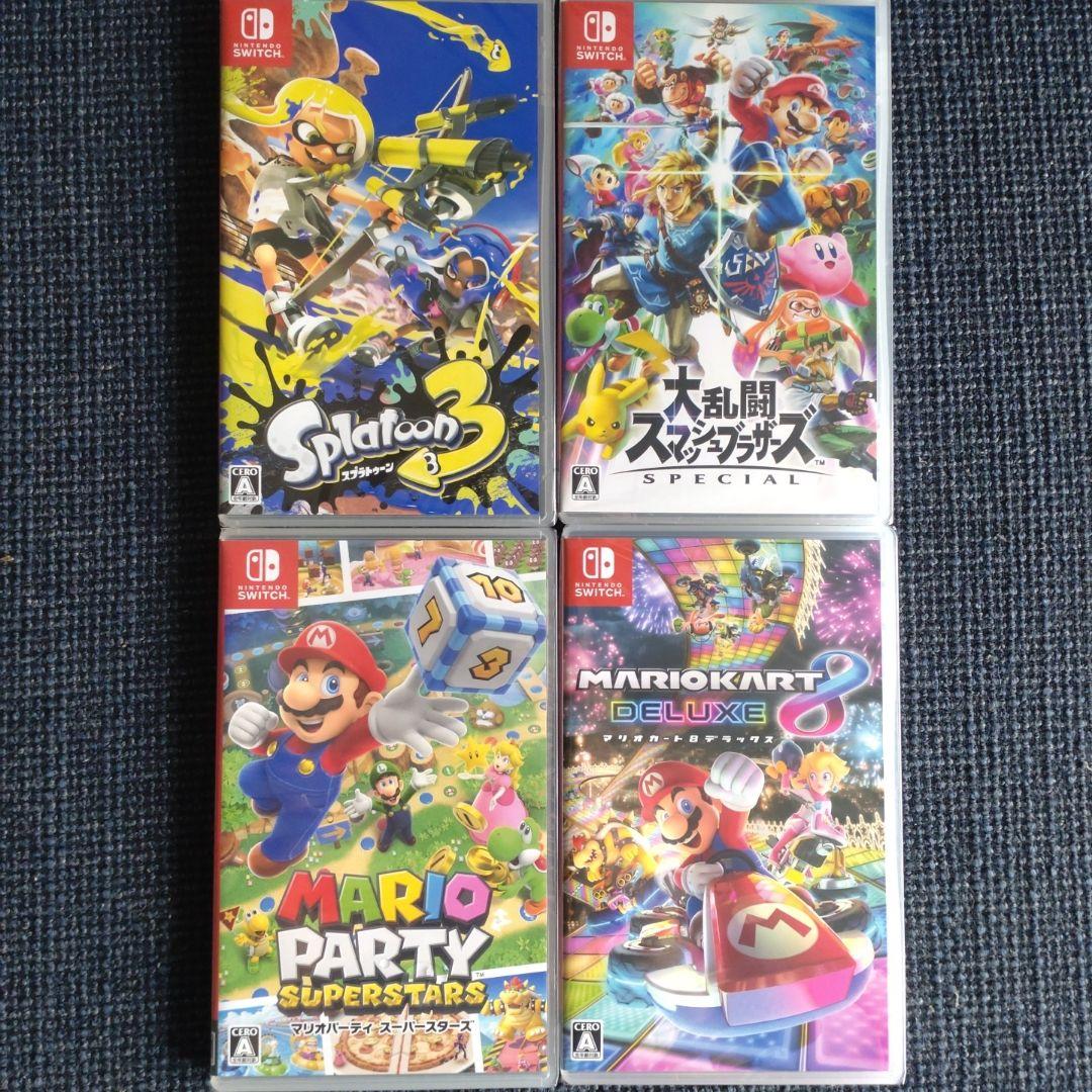 任天堂スイッチ　人気ソフト４本セット