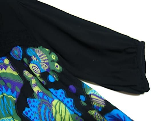 トクコプルミエヴォル☆新同品！貝の世界♪　異素材ミックス パフスリチュニック☆