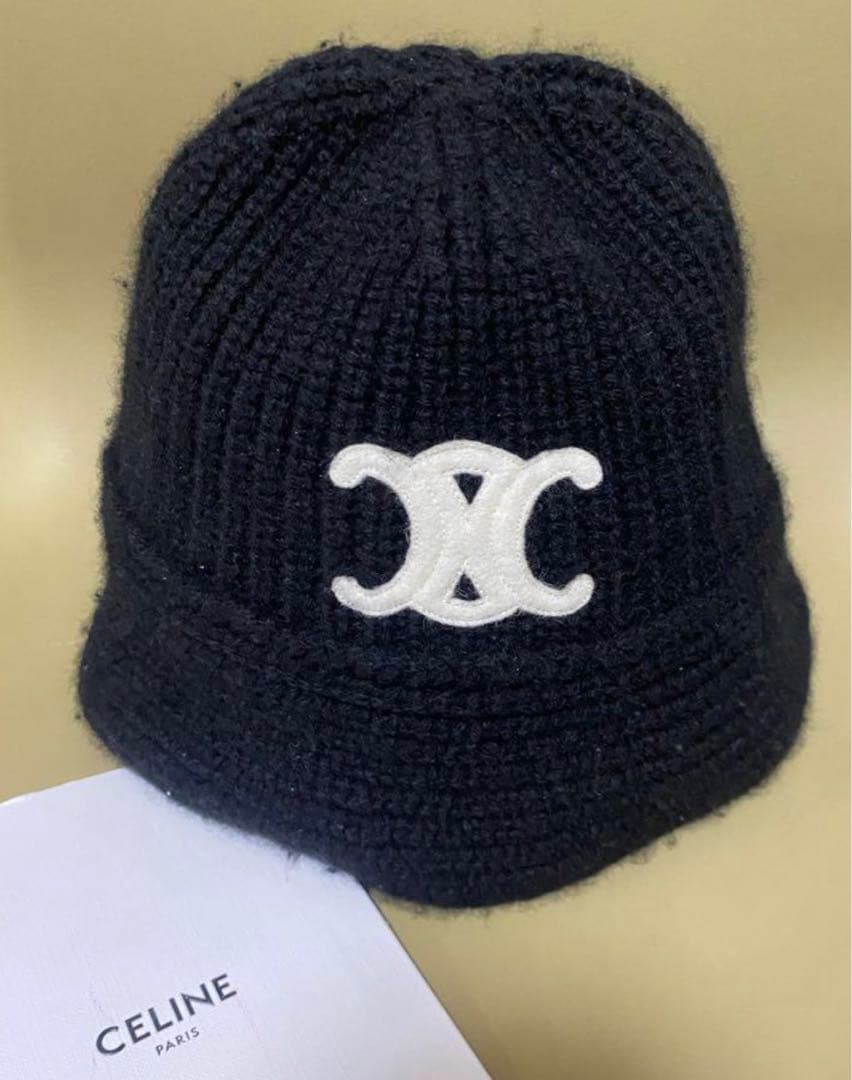 CELINEニットバケットハット バケハ ニット帽
