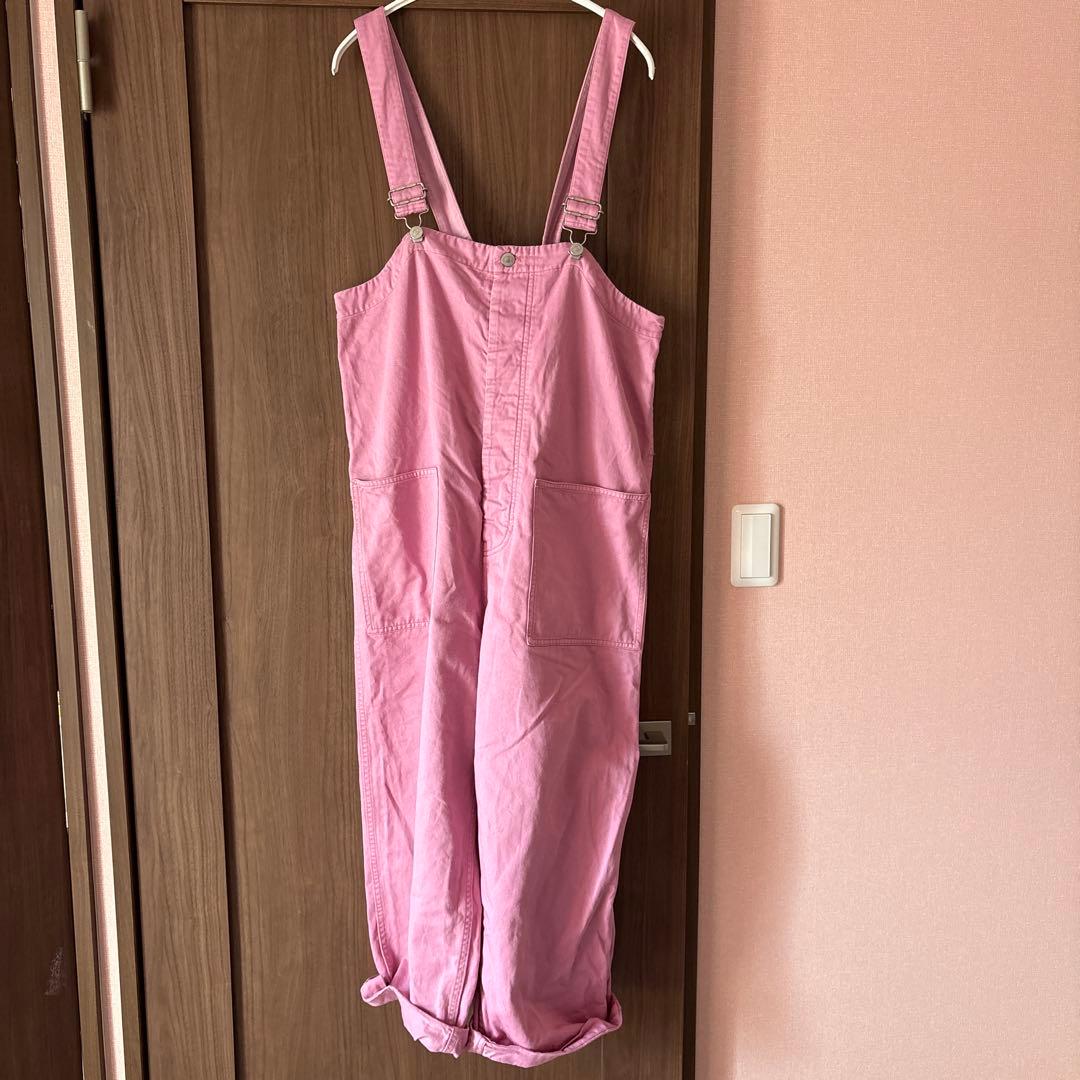 ネストローブ コットンツイルデッキサロペット